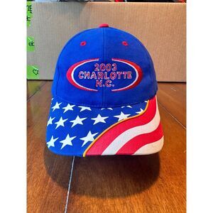 2003‎ Charlotte N.C. Baseball Hat Otto Headwear Cap Stars & Stripes US Flag